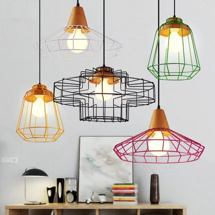 Винтажный железный подвесной светильник E27 в стиле лофт ретро для бара кафе