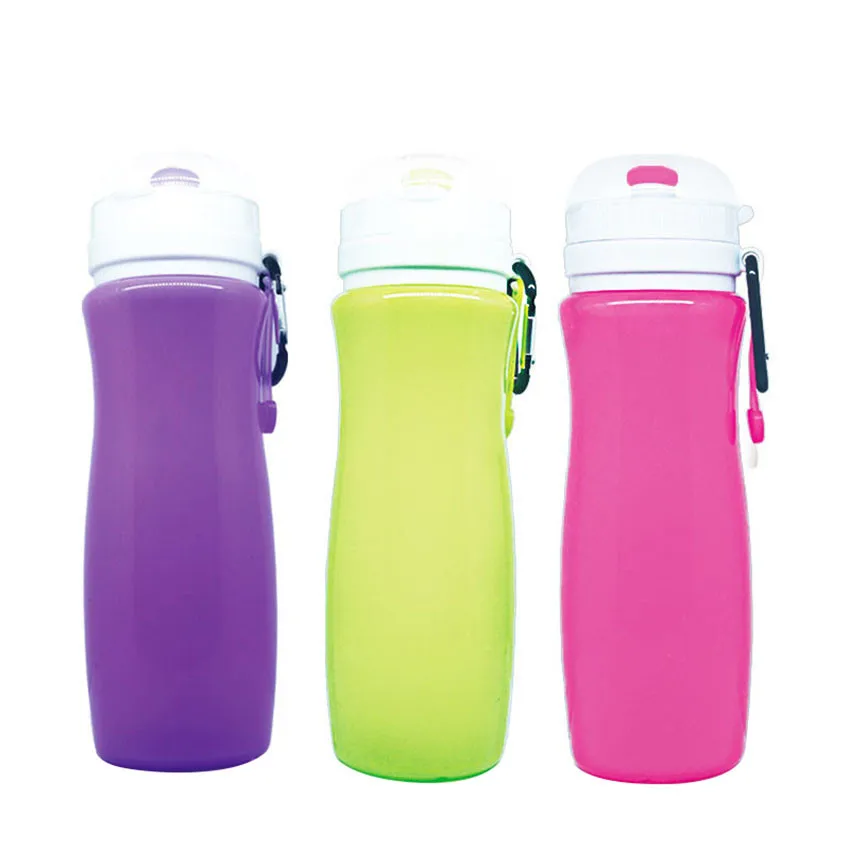 Складная Силиконовая бутылка для воды 500 мл | Дом и сад
