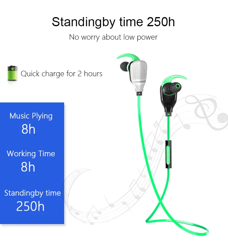 Moveski MH901 с Bluetooth микрофоном беспроводные наушники-вкладыши шумоподавлением