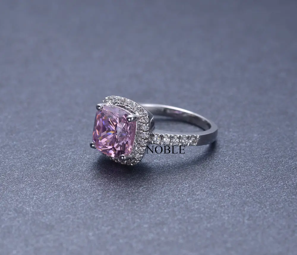 Женское Обручальное Кольцо Vecalon розовое обручальное кольцо из стерлингового