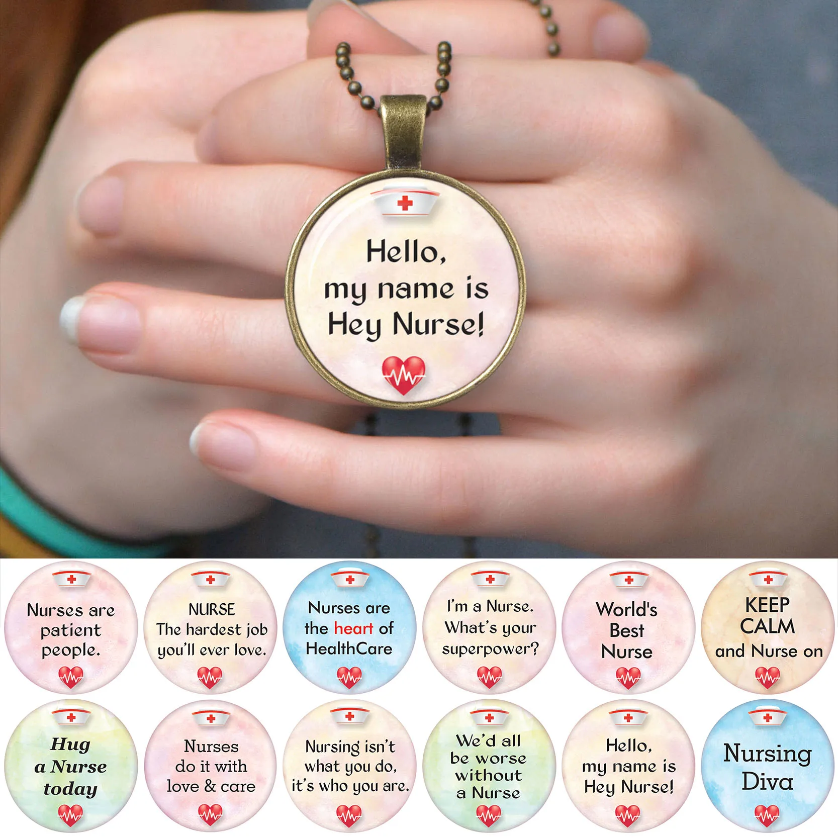 Цепочка с подвеской в античном стиле для медсестры|Ожерелья подвеской| |