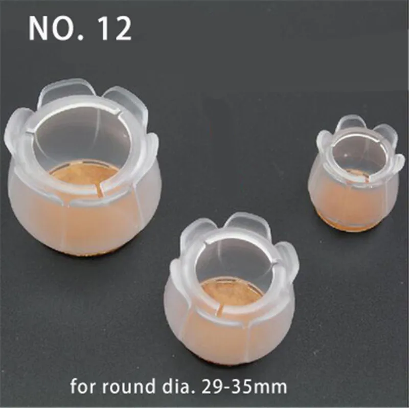 4 шт. цветочная круглая защита ног стула нескользящая войлочная подушка