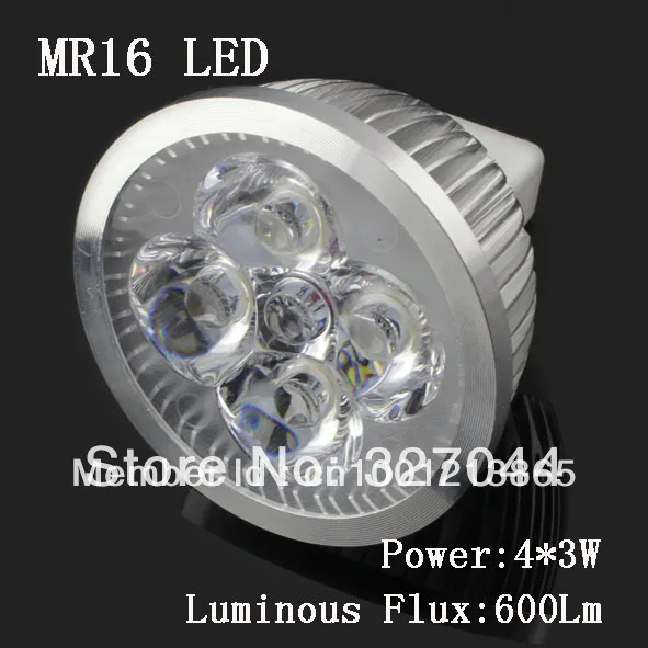 

10X High Power LED Mr16 12W Dimmable Bulb Replacement 50W Warm Cool White DC /AC12V Gu5.3 Led Lamp