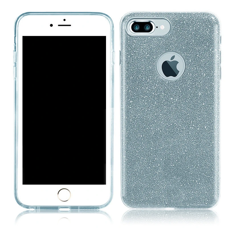 Блестящий жесткий чехол из поликарбоната для iPhone 7, 6, 6S Plus, Звездный чехол, блестящий чехол для телефона s, для iPhone 11 Pro, 8 Plus, XR, XS, MAX, чехол 3 в 1