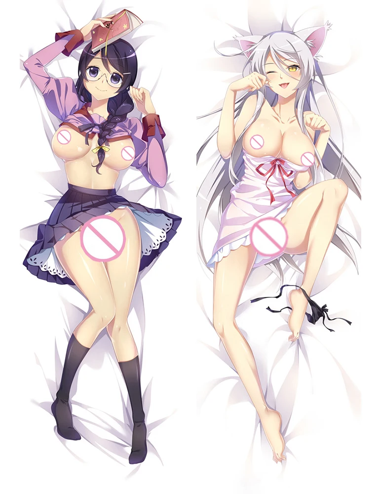 Feb. 2021 обновление Горячая Аниме Monogatari пикантные Tsubasa ханекава тела подушку Чехол
