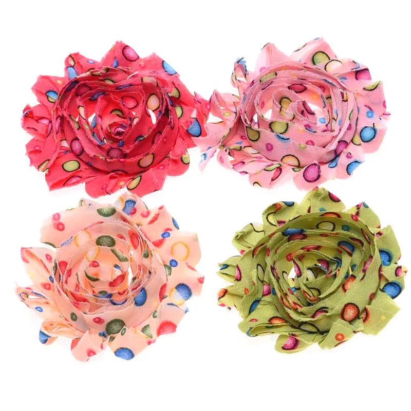 9 шт. в горошек потертые цветы конфетных цветов аксессуары для волос повязок на