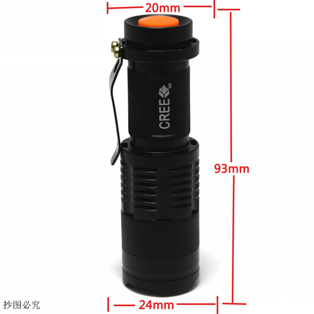 5 шт. Бесплатная доставка] новый мощный светильник XPE/Q5 УФ/зеленый/красный/белый