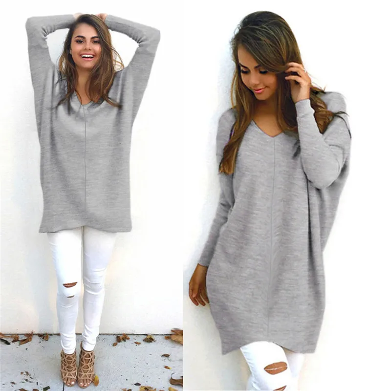 Женский Тонкий кашемировый пуловер с V-образным вырезом и длинным рукавом |