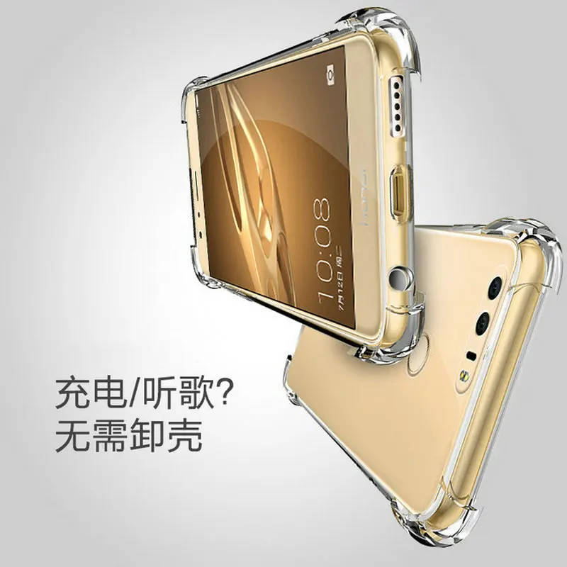 Mobfone чехол для huawei Y3 Y5 II 2017 честь 6A Y6 6C Pro 5A GR3 GR5 8Pro анти- knock мягкие ТПУ Прозрачная