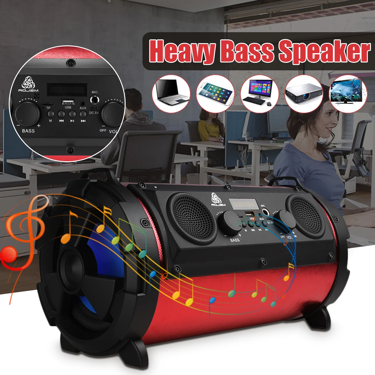 15 Вт Портативный беспроводной Bluetooth динамик сабвуфер с микрофоном Super Bass НЧ-динамик HIFI открытый кемпинг три стерео Lound Динамик