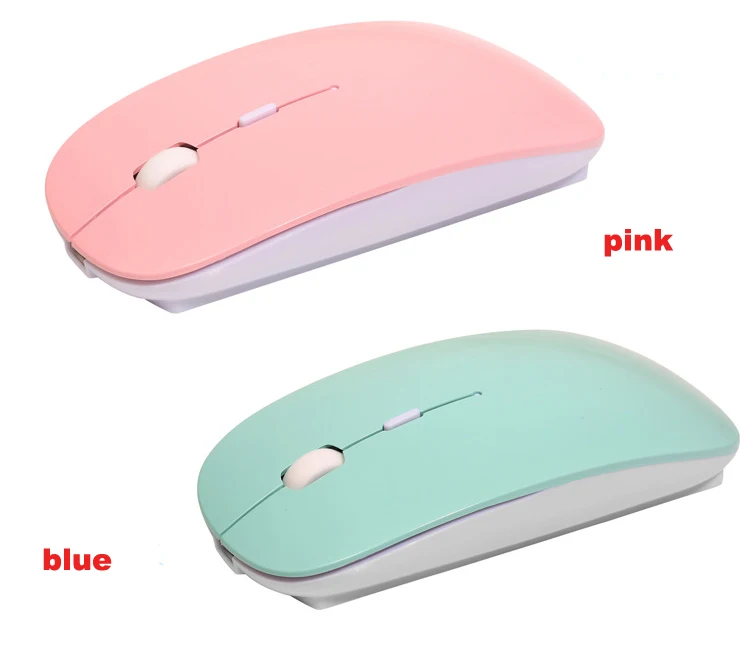 Беспроводная мышь 2 4G мини перезаряжаемая компьютерная для Win10 Dell Acer Hp Asus Mice Silent