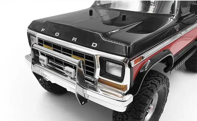 T4 TRX4 FORD Бронко металлический ковбойский бампер светодиодный Ной лампой фары для