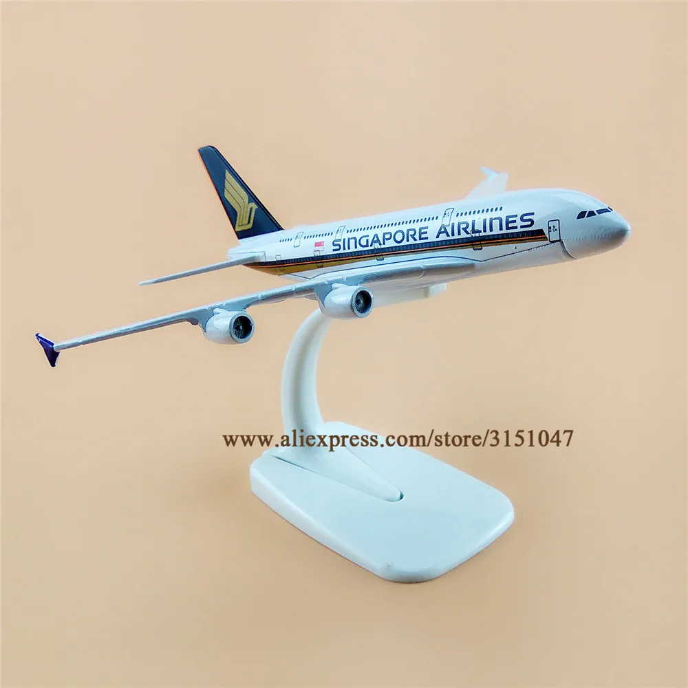 Сплав металла Air Singapore Airlines A380 модель самолета Airbus 380 Airways Стенд Детские Подарки 16