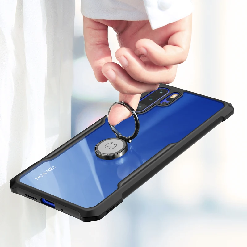 Xundd для huawei P30 Pro Чехол на магните с отделениями карт крепления пальца кольцо