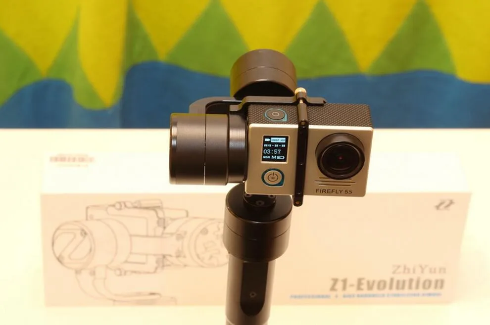 ZHIYUN Z1 Evolution GOPRO 3-осевой карданный стабилизатор для экшн-камеры xiaoyi yi 4k+ Экшн-камера 3-осевой стабилизатор бесщеточный штатив «стедикам» для selfie