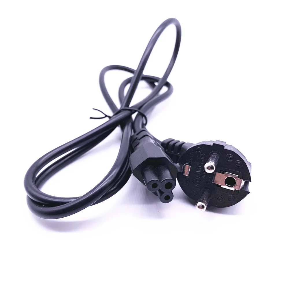 Шнур питания переменного тока 3 контактный клевер европейская вилка