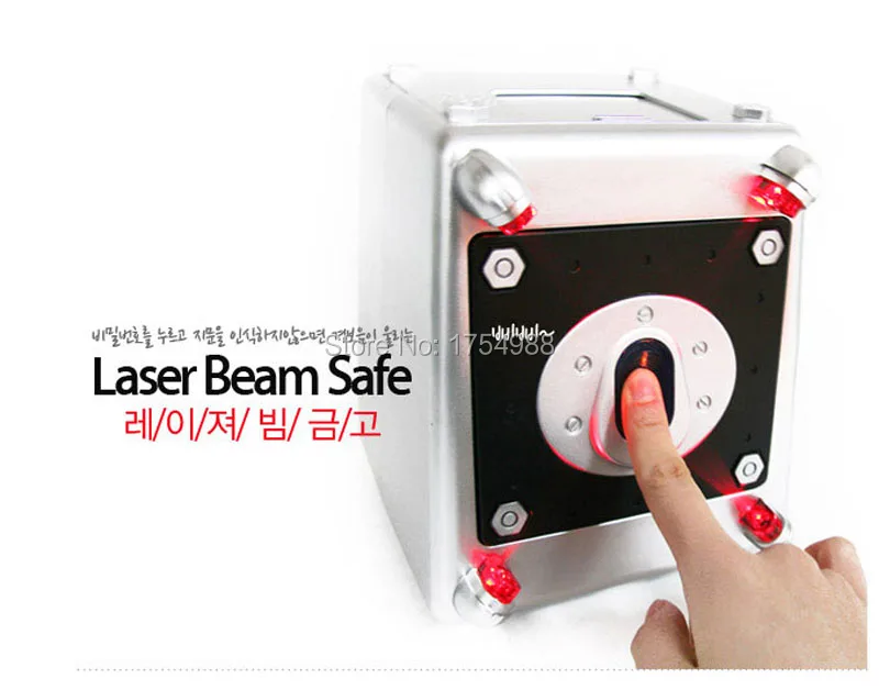 Реквизит для игры в комнату коробка денег отпечаток пальца лазерный луч Сейф|money