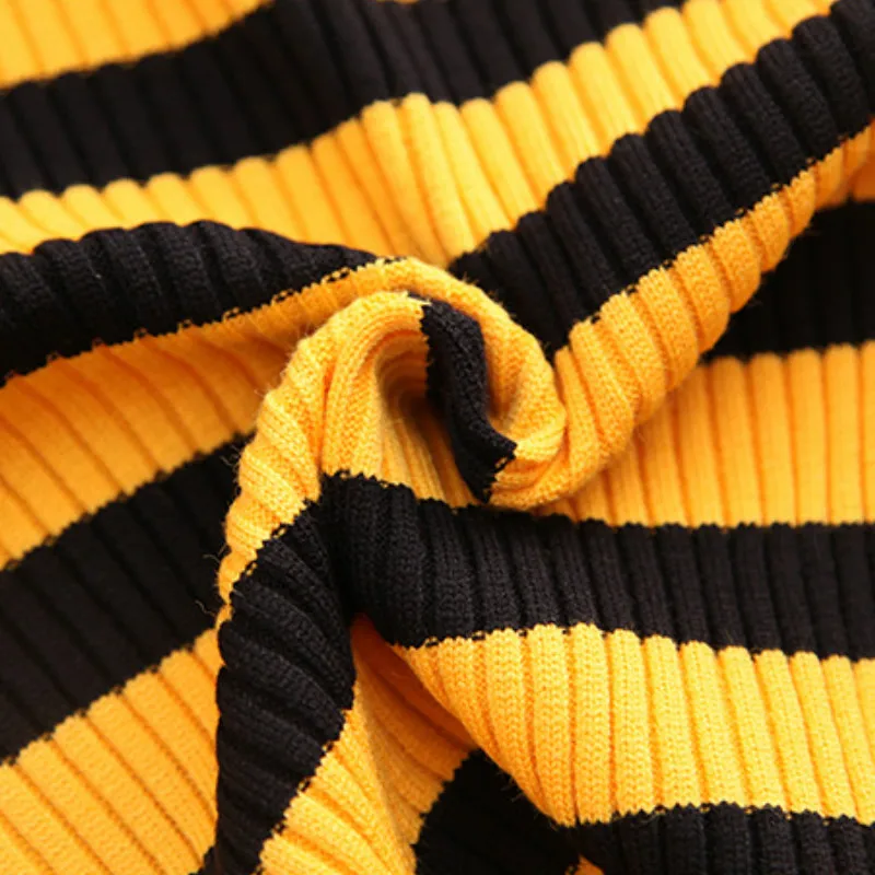 2018 Autumn New Korean Version of The Striped Sweater Female Slim Bottoming Knit Top sweaters | Женская одежда