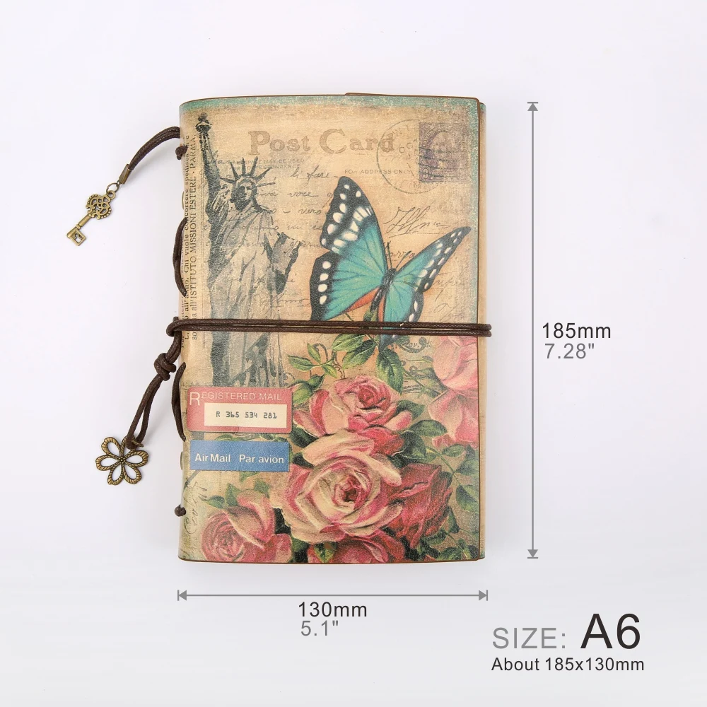 A6 Блокнот путешественника винтажный журнал ретро блокнот крафт бумага милые