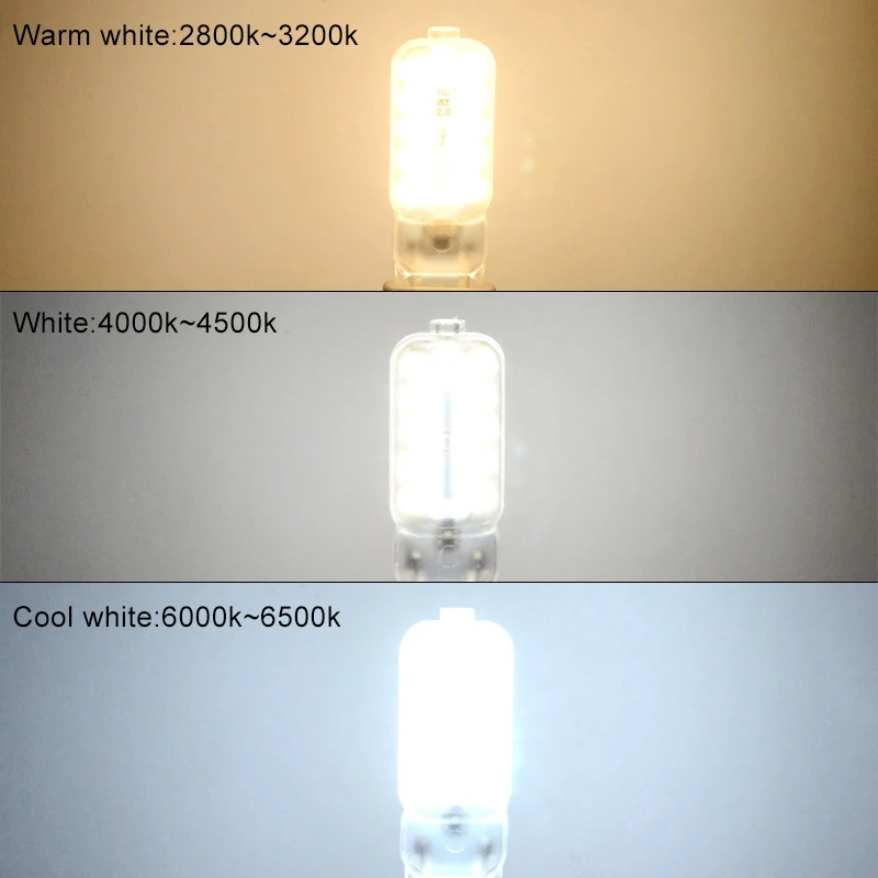 

6pcs G9 LED Lamp 3W 5W 7W Led Spotlight SMD2835 AC 110V 220V Corn Bulb 360 Degrees G9 Chandelier Lights Replace Halogen Lampada