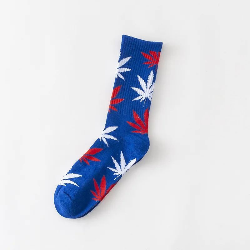 lancai 1 pair Men's Fashion Business Weed Hemp Cotton Socks Street Fashion Skateboard Couple Girls Harajuku Trend Socks Give Men a Gift - Цвет: lancai