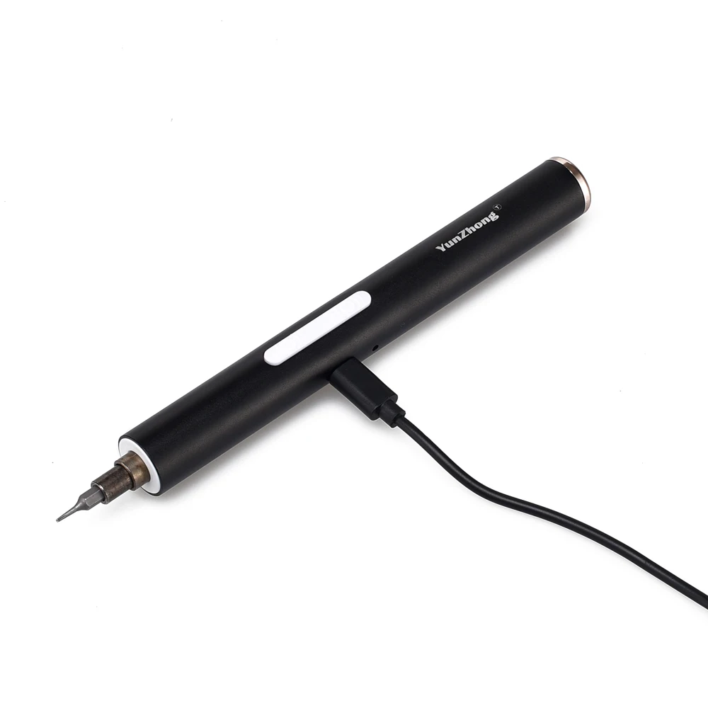Black USB Перезаряжаемые Электрический Высокая точность отвертка Мини Портативный Набор отверток мобильного телефона цифровой блокнот Главная Инструмент - Цвет: Black