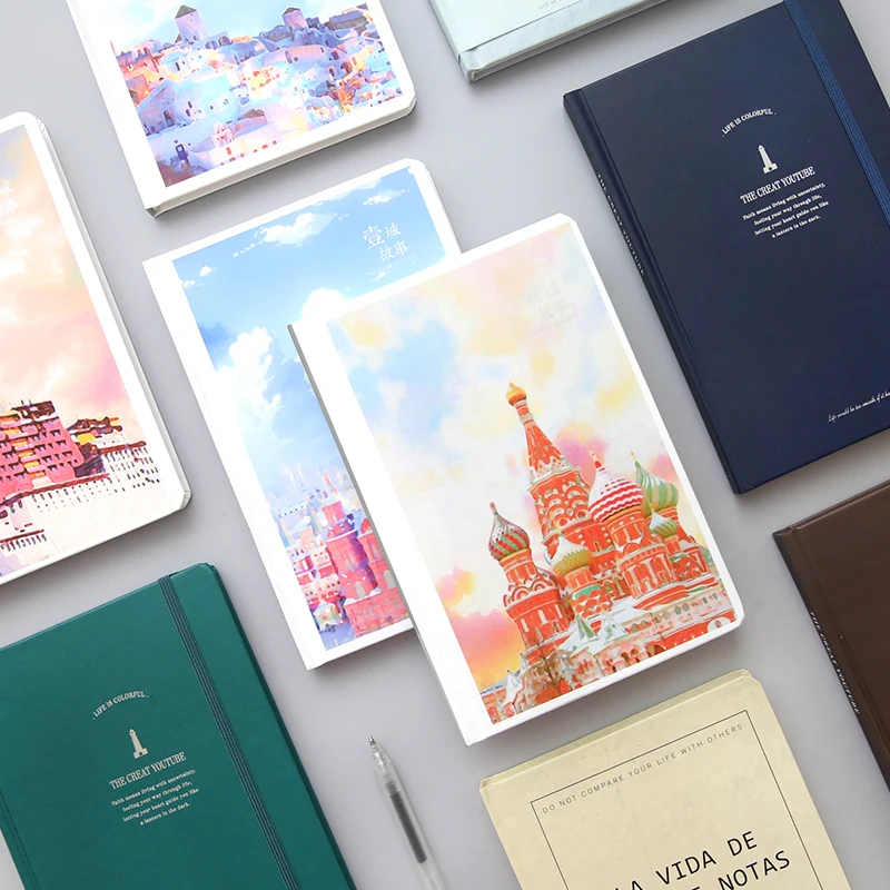 YMLP блокнот в твердом переплете горизонтальная линия утолщенный Ретро