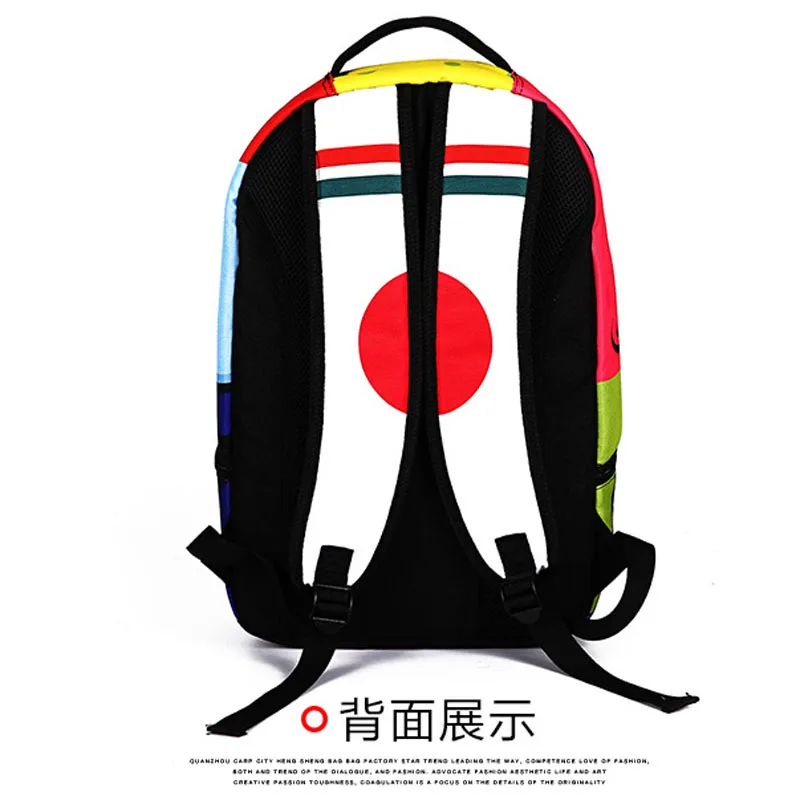 2017 New Arrival Hot spongebob cartoon embossing boys and girls students school bags travel backpacks chanhu bag famous brand | Багаж и