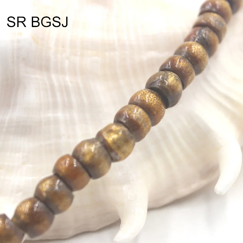 Бесплатная доставка 5x8 мм Rondelle Золотой Коралл Самоцветы Натуральный бусы оптом