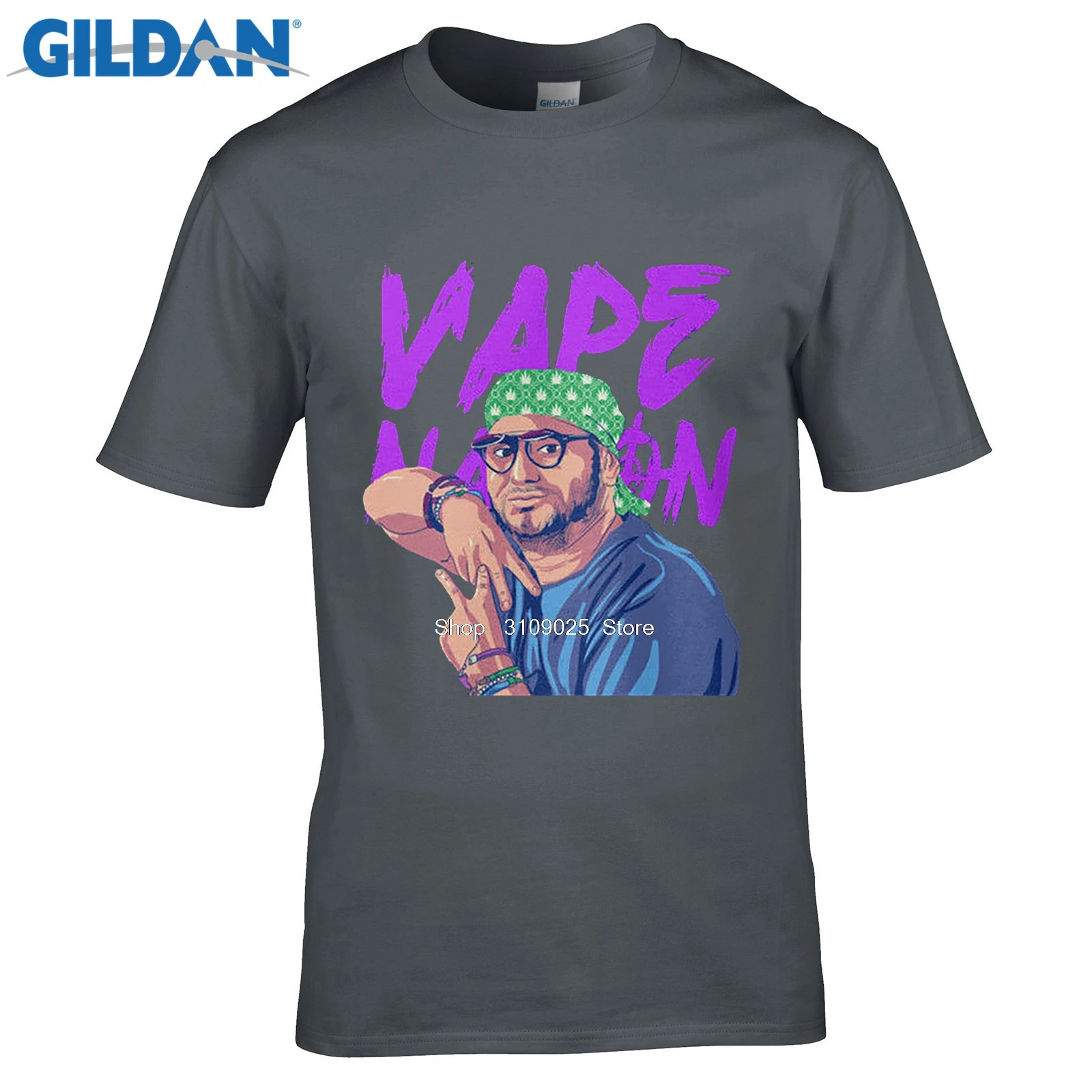 Мужская модная брендовая футболка Vape Nation мужские черные футболки рубашка одежда