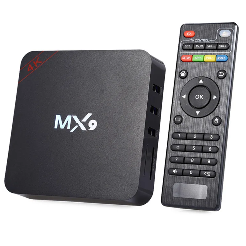 BINFUL MX9 ТВ коробка 4 K RK3229 Quad core компьютерной приставки к телевизору Android 2 ГГц Wi Fi 1 ГБ