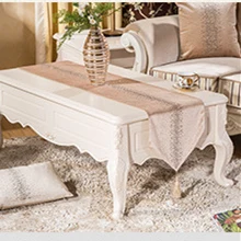 Babysbreath Beige Модная Высококачественная бархатная ткань мягкая флокировка винтажный чайный обеденный стол бегун флаг украшение для дома, гостиной, ресторана - Цвет: Babysbreath Beige