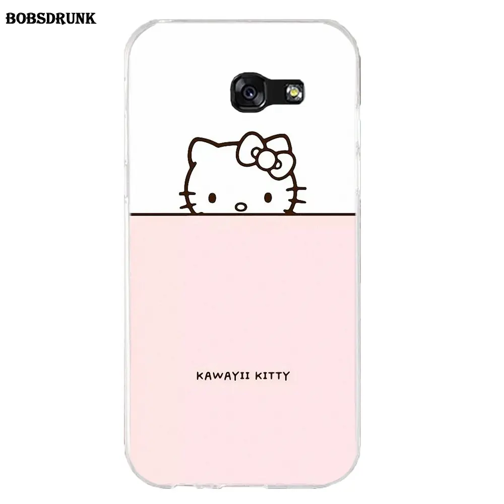 EJGROUP рисунок «Hello Kitty» личности для samsung Galaxy A3 A5 A7 J1 J2 J3 J5 J7 ТПУ чехлы Capa - Цвет: as picture