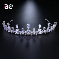 be 8 shiny aaa cubic zirconia tiara and crowns wedding hair accessories for womengirls hair fashion jewelry h109