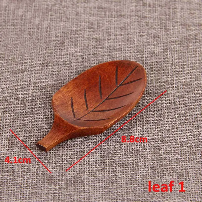 leaf 1 Настольные деревянные принадлежности держатель для палочек различной формы палочки для еды подставка Ложка Вилка держатель ножа Портативные Кухонные гаджеты 1 шт - Цвет: leaf 1