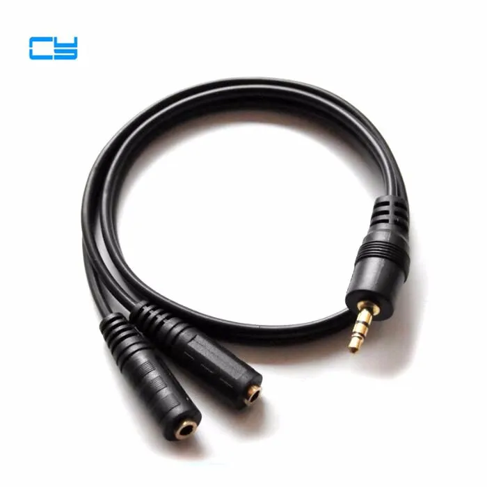 1 в 2 из HDMI кабель 3 5 Jack мм мужского и женского пола наушники вкладыши гарнитура