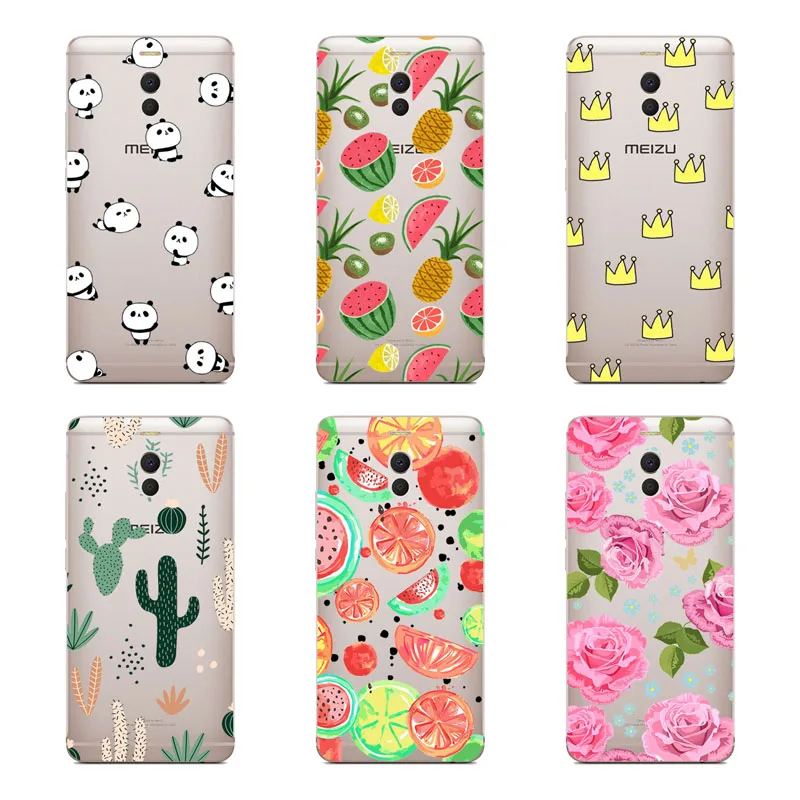 Soft TPU for meizu m3 m5 m6 note m6s Case flower Cover m5s mini m5c Phone protect cases shell |