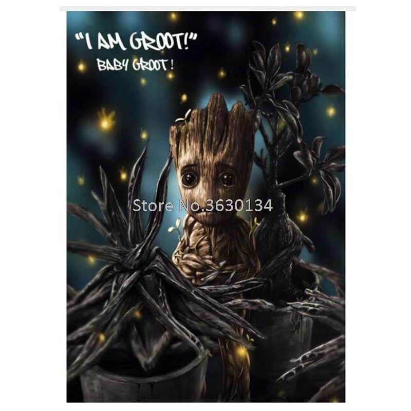 Groot Стразы Алмазная вышивка Звездные войны 5d алмазное искусство Вышивка крестом