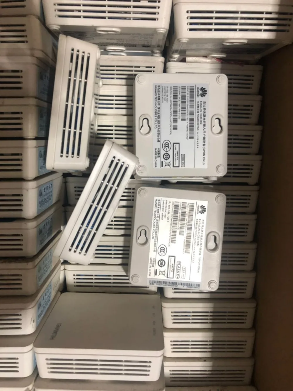 10 шт. onu gpon epon hua wei ont FTTH fiberhome onu модем Подержанный hg8310m hg8010H 1GE GPON EPON ONU ONT с английской версией