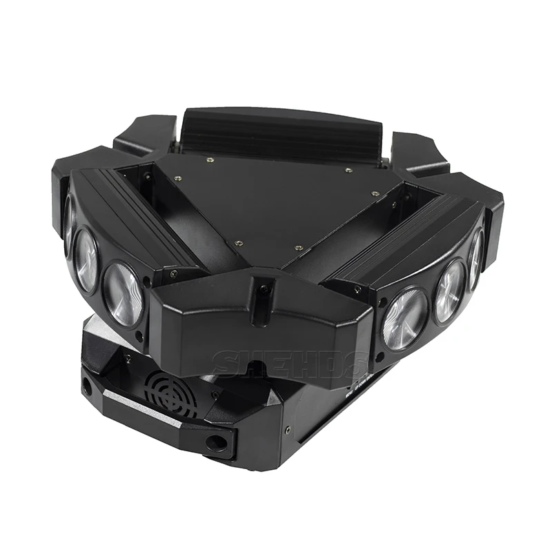 SHEHDS быстрая 8 Eyes Мини светодиодный Луч 8x6 Вт паук RGBW Луч светодиодный DMX профессиональное освещение для сцены диско вечерние DJ огни