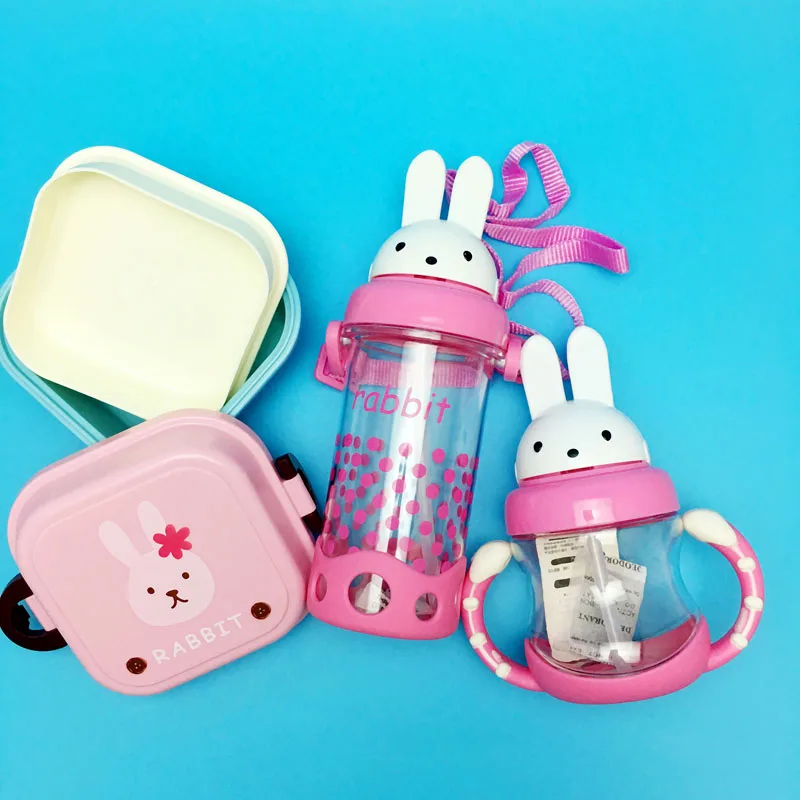 3 шт./компл. новый милый мультяшный двухуровневый Ланч бокс Bento Lunchbox детский