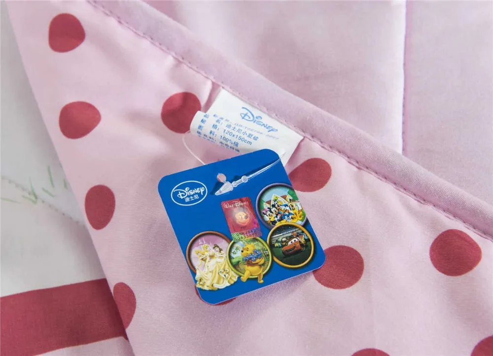 Детская кроватка в горошек из хлопка с рисунком Минни Маус|quilt summer|bed pinkcotton quilt |