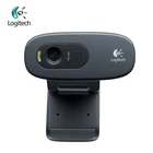 Веб-камера Logitech C270 HD Vid 720P с микрофоном, USB 2,0, поддержка официальных тестов для видеозвонков на ПК