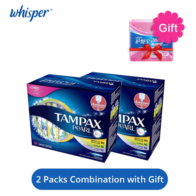2packCombination Tampax тампон с катетером герметичная гладкая дышащая большая впитывающая переносная менструальная чашка гигиеническая салфетка Антибактериальная - Цвет: 2packCombination