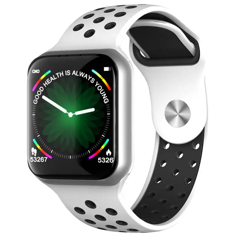 Серебристый F8, 1,3 дюймов, умные часы для мужчин, IP67, водонепроницаемые, с монитором сердечного ритма, умные часы для женщин, для Android IOS PK S226, Apple, bluetooth часы - Цвет: Серебристый