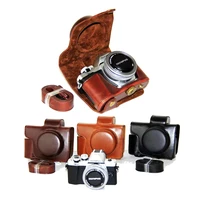 pu leather camera case cover for olympus e m10 mark ii em10 ii markii 14 42mm lens high quality strap protective case