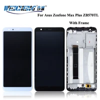 for asus zenfone max plus m1 lcd display touch screen assembly with frame for asus zb570tl lcd digitizer