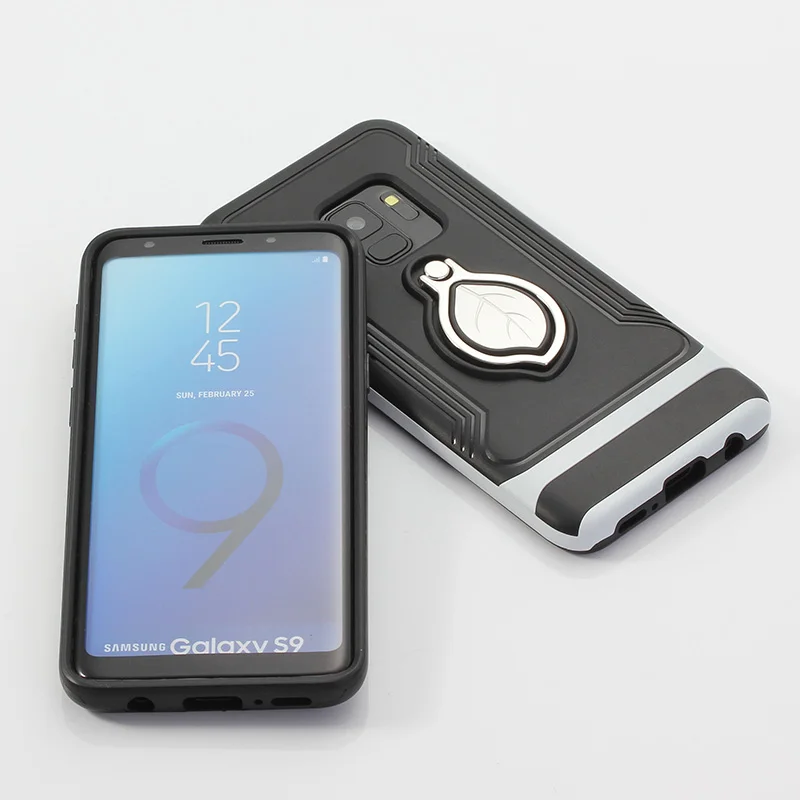 Luxury Armor Kickstand Ring Stand Case For Samsung Galaxy S8 S9 A8 Plus 2018 Note 8 PC Plastic Hard Back Cover Shockproof |