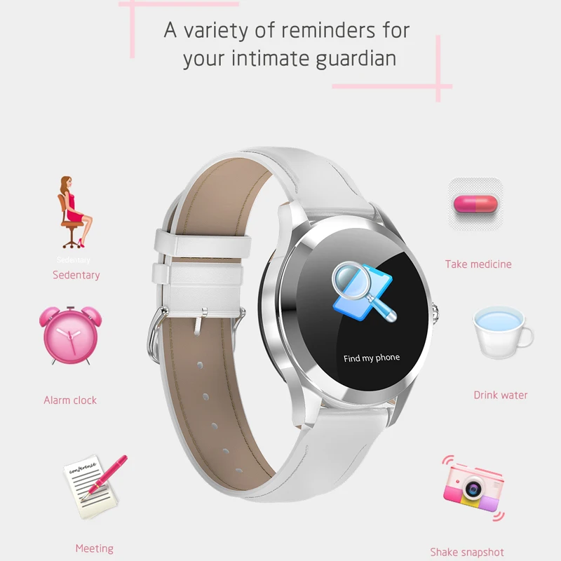 Смарт-часы для женщин, шагомер, монитор, Bluetooth, умные часы, IP68, водонепроницаемые, напоминание о звонках, сердечный ритм, металлический чехол, женские умные часы