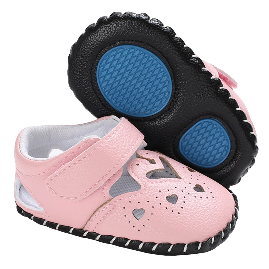 Сезон весна-лето Детская обувь для маленьких девочек и мальчиков с декоративной